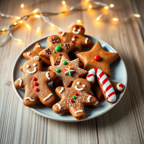 Festive Gingerbread Cookies