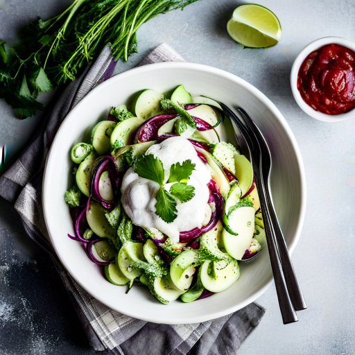 Cucumber Onion Yogurt Salad