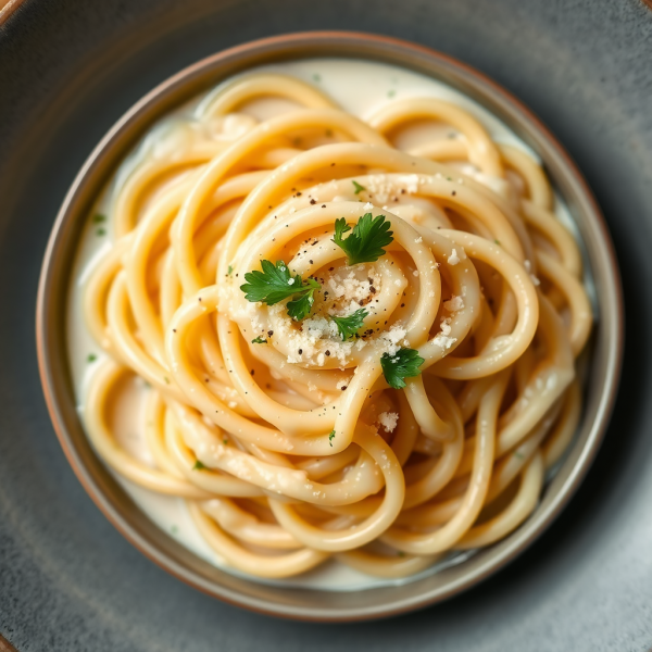 Creamy Garlic Milk Pasta