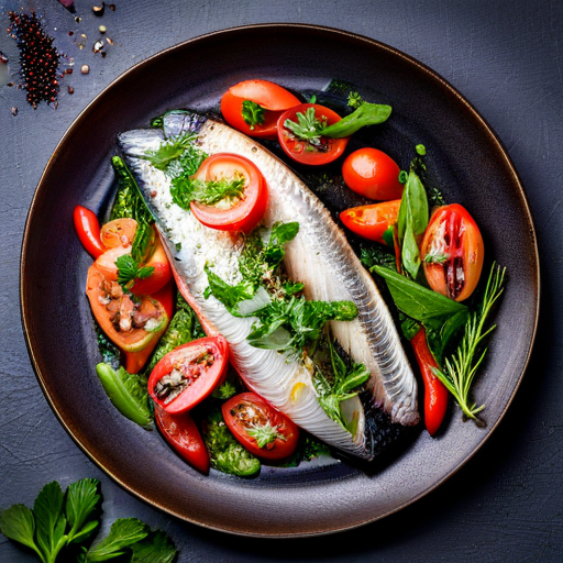  Pan Fried Mackerel with Crispy Herbs 