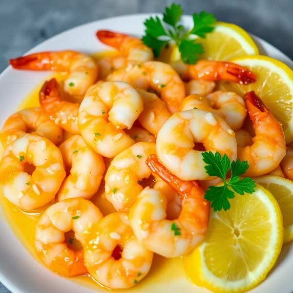 Garlic Butter Shrimp with Lemon Zest