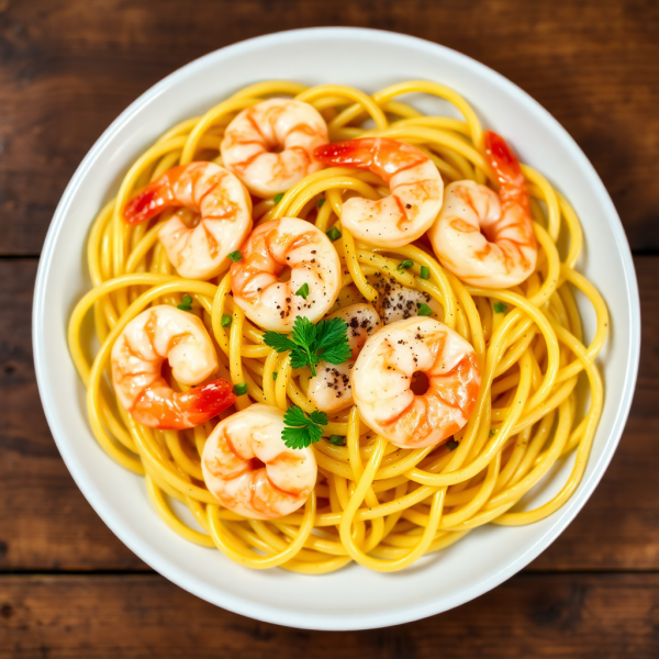 Garlic Butter Shrimp Pasta