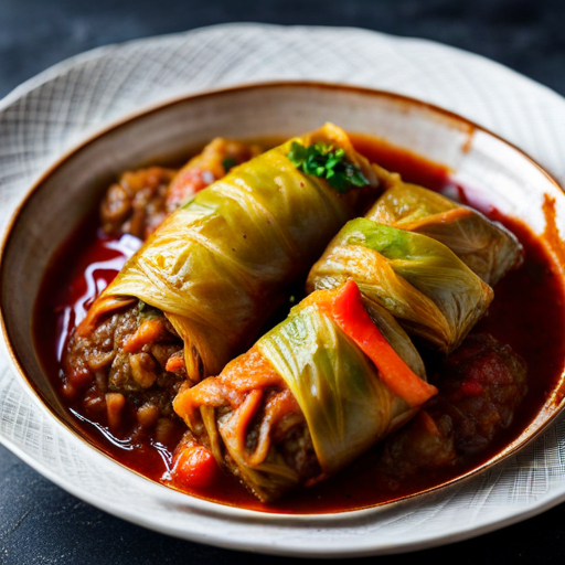 Lentil-Stuffed Cabbage Rolls