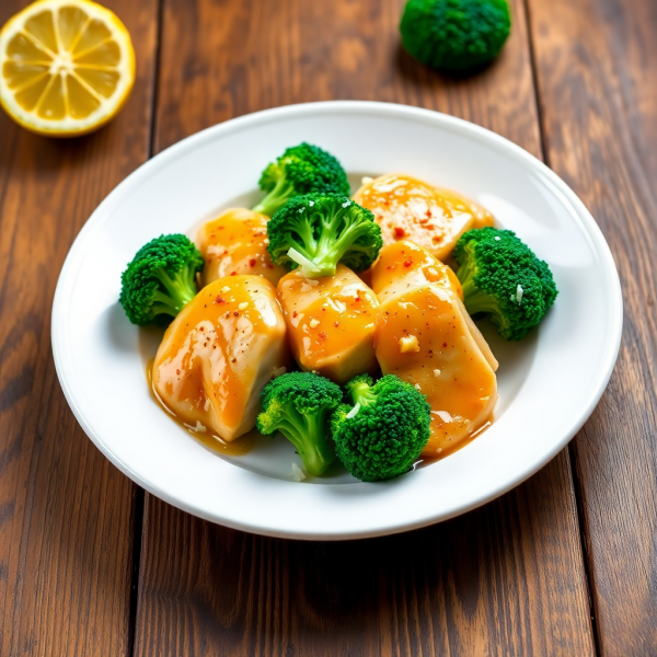 Garlic Lemon Chicken with Broccoli