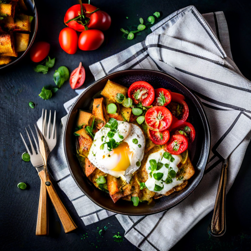 Hash Brown Potato and Egg Breakfast