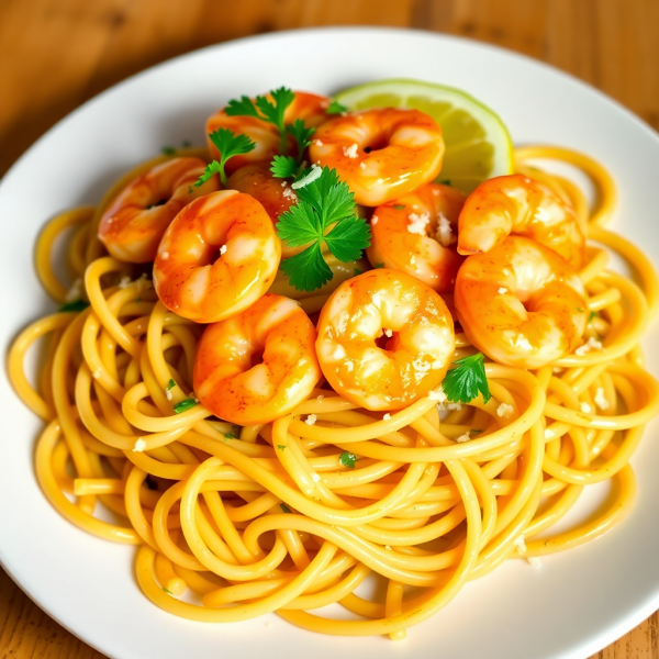 Garlic Butter Shrimp Pasta