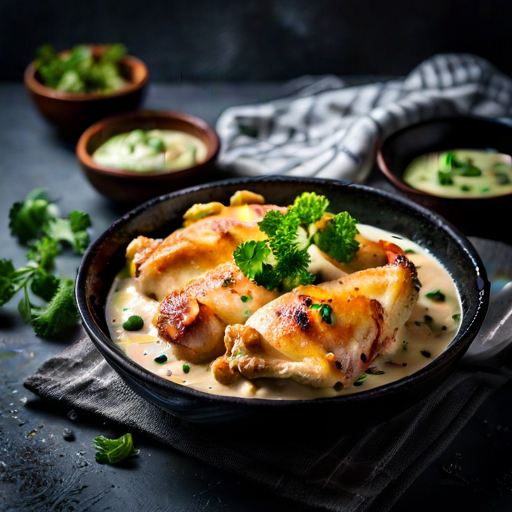 Chicken in Garlic Mayo Sauce