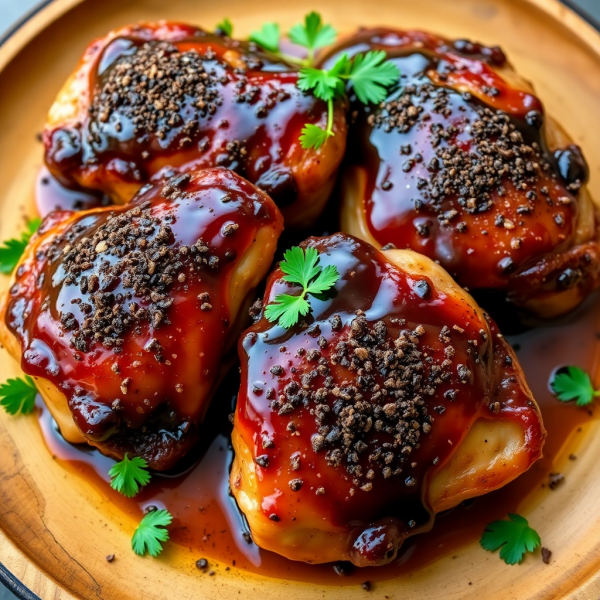 Coffee-Glazed Chicken Thighs