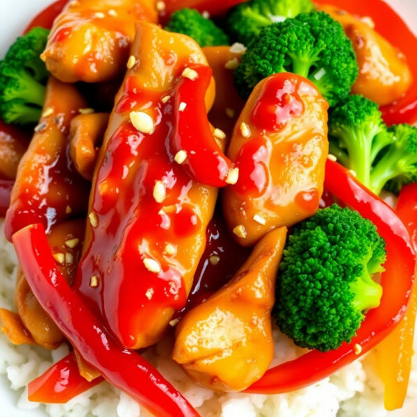 Savory Ketchup Chicken Stir-Fry