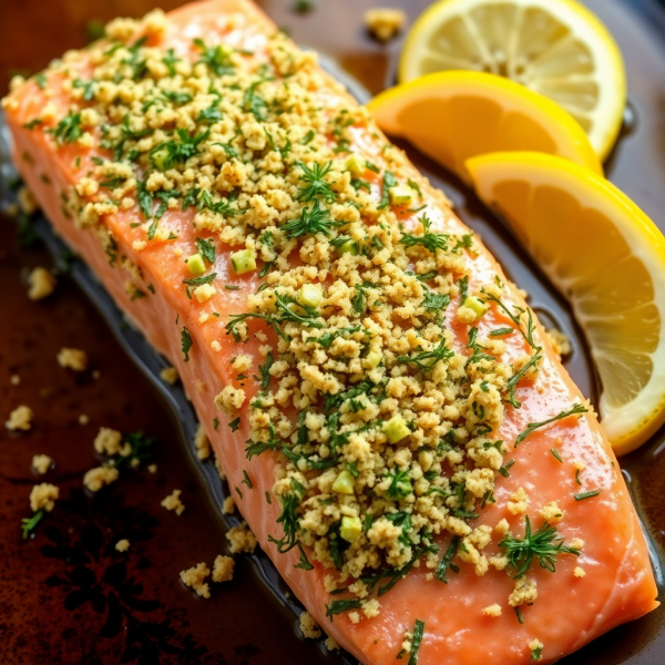 Herb-Crusted Baked Salmon