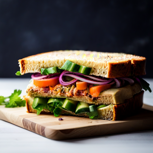 Hummus and Veggie Sandwich