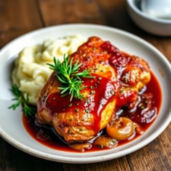 Wine-Braised Chicken Thighs