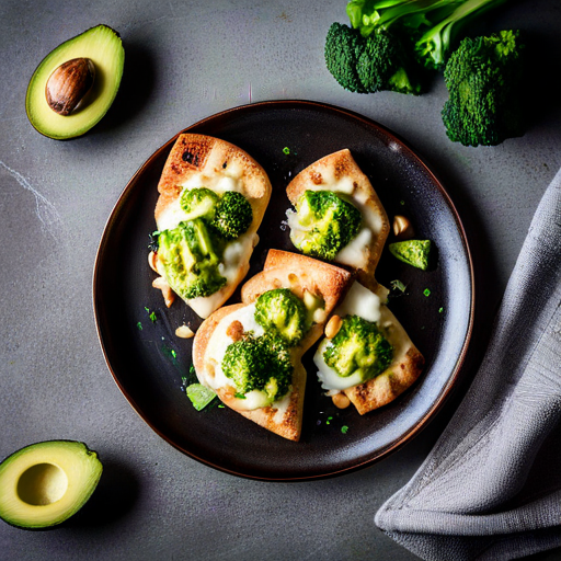 Avocado & Cheese Pita Bites