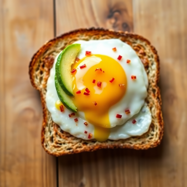 Cheesy Egg Toast with Avocado