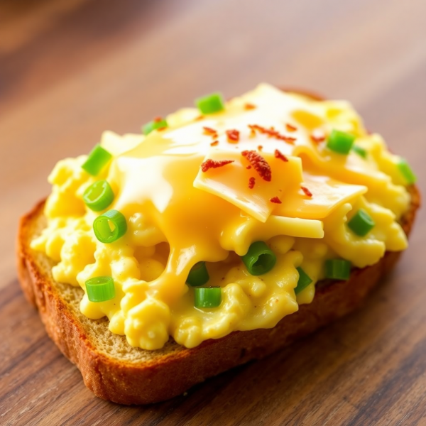 Chinese-Style Cheesy Egg Toast