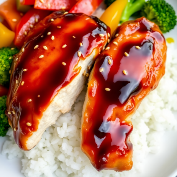 Soy Sauce Glazed Chicken with Vegetables