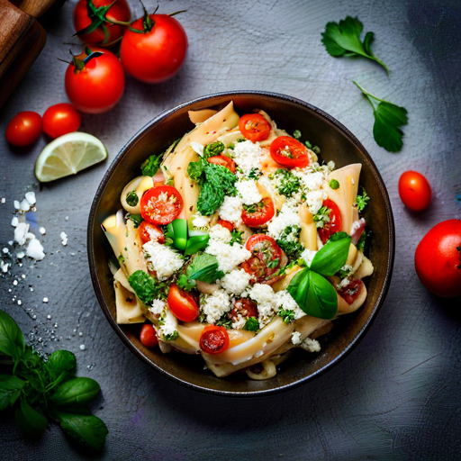 Mediterranean Pasta Bowl Recipe | cookAIfood