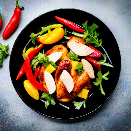 Spanish Chicken with Mango and Peppers